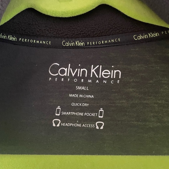 Calvin Klein Green Fleece Zip-Up - Picture 3 of 4